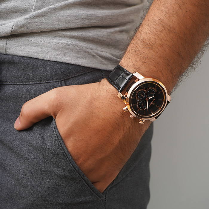 ساعت romanson مشکی زرگلد مدل B62