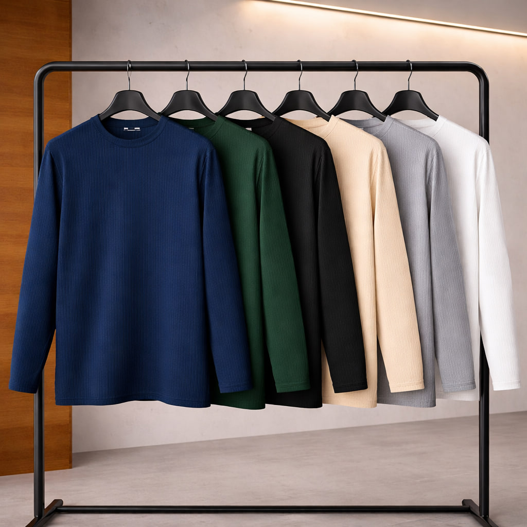 بلوز مردانه آستین بلند سبز مدل Atra