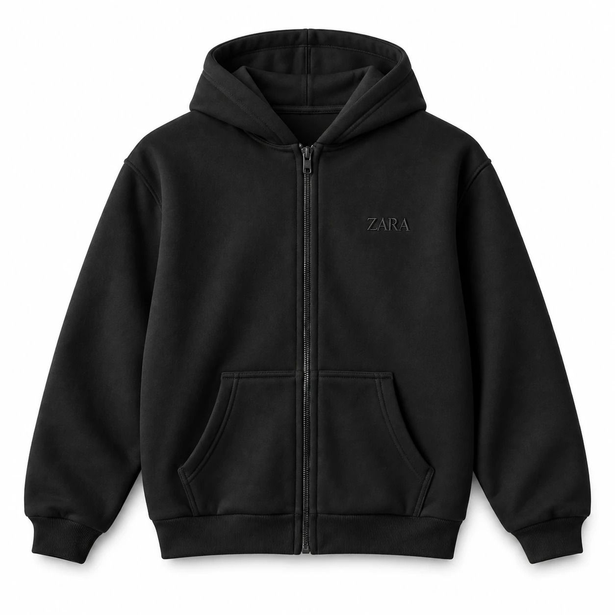 سوئیشرت کلاهدار مردانه مدل ZARA-مشکی
