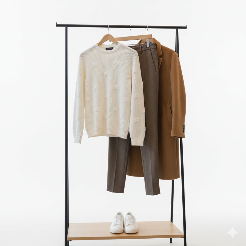 پلیور زاپ دار سفید مردانه مدلDeta