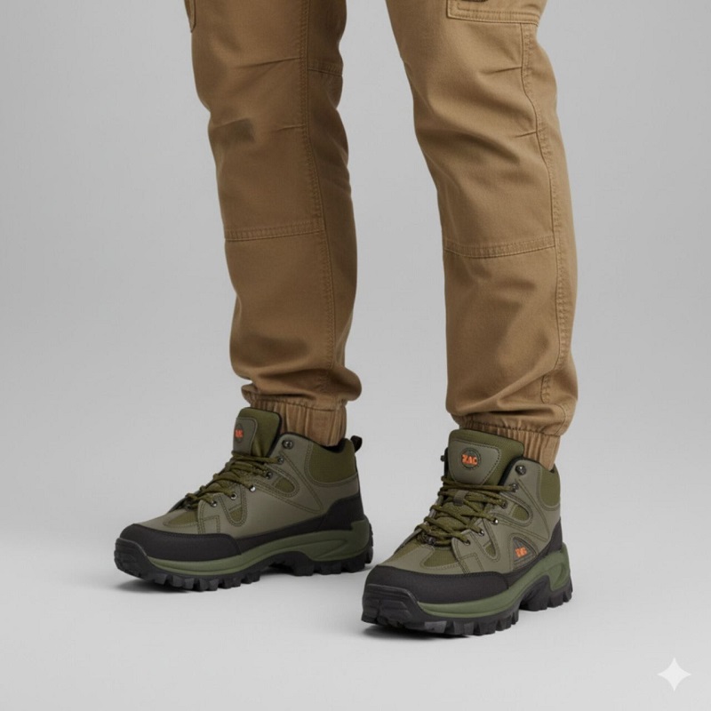 کفش ساقدار مردانه سبز مدل JAX