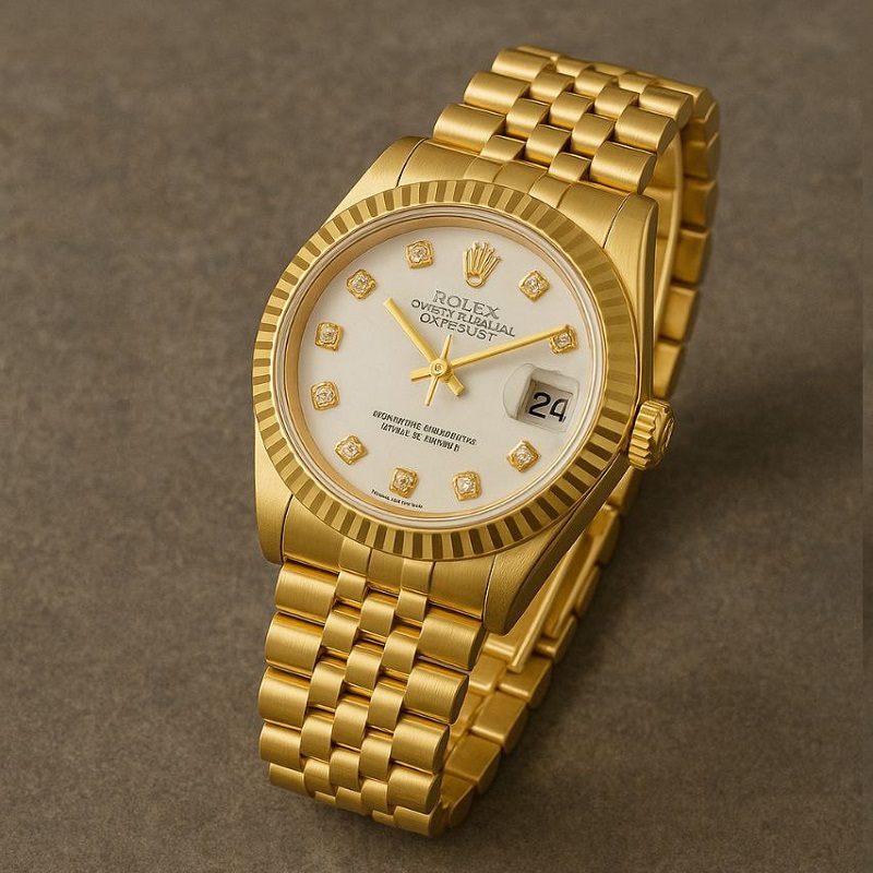 ساعت مچی رولکس طلایی مدل Date-just
